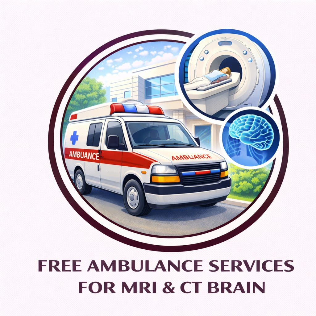 FREE AMBULANCE FOR MRI AND CT SCAN